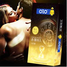 Ароматизовані ультратонкі презервативи з гіалуроновою кислотою та пролонгуючим ефектом OLO Ultrathin Long Love Plus 10 штук