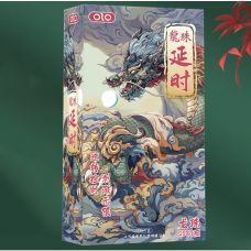 Ультратонкі анатомічні презервативи з гіалуроновою кислотою пролонгуючим ефектом і точковою текстурою OLO Dragon Ball Delay 10 штук