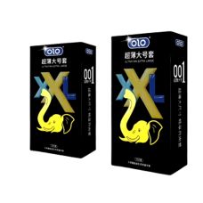 Презервативи ультратонкі з гіалуроновою кислотою OLO розмір XXL 10 штук