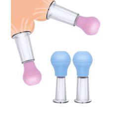 Вакуумні помпи для сосків рожеві та блакитні по 2 штуки Lollipop pump