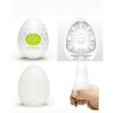 Мастурбатор яйцо белого цвета Tenga Egg Clicker
