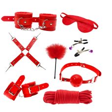 БДСМ набір червоного кольору Easy Life BDSM Desire Loving submission