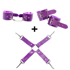 Набір БДСМ фіолетового кольору Easy Life BDSM Desire Love caresses 3 предмети