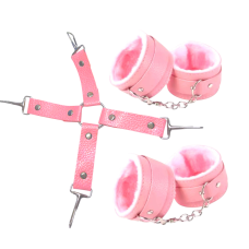 Набор БДСМ розового цвета Easy Life BDSM Desire Love caresses 3 предмета