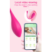 Виброяйцо вагинальное с пультом ДУ и управлением со смартфона розовое Sexy desires