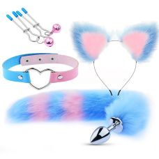 Сексуальний набір для БДСМ Sexy desires блакитно-рожевий