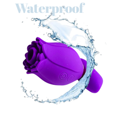 Клиторальный вибратор вакуум и вибрация фиолетовый Sexy desires Rose 3