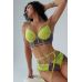 Спокусливий комплект з поясом колір жовтий з фіолетовим Sexy desires Chess розмір M Спокусливий комплект з поясом колір жовтий з фіолетовим Sexy desires Chess розмір M