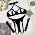 Відкритий еротичний комплект чорний Sexy desires Playful bones розмір S Відкритий еротичний комплект чорний Sexy desires Playful bones розмір S