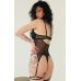 Корсет із пажами колір чорний Sexy desires Emine розмір М Корсет із пажами колір чорний Sexy desires Emine розмір М