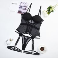 Корсет із пажами колір чорний Sexy desires Emine розмір М