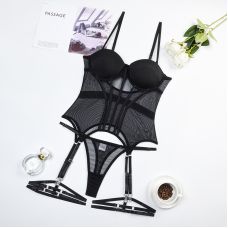 Корсет с пажами цвет чёрный Sexy desires Emine размер М