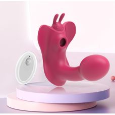 Вібратор метелик вагінальний і для клітора з вакуумною стимуляцією з пультом дистанційного керування Sexy desires Multifunctional butterfly