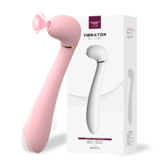 Вибромассажер Ванд с вакуумом и вибрацией цвет розовый  We love Desirable wand