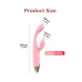 Вибратор кролик для стимуляции точки G и отростком для стимуляции клитора с подогревом цвет розовый  Sexy desires Snail G stimulant 12 режимов вибрации 