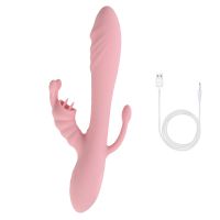 Вагинально клиторальный вибратор тройная стимуляция розового цвета Sexy desires Eros vibrator