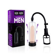 Вакуумная мужская помпа с ручным насосом Penis Pump - MAN POWERUP черная