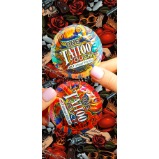 Презерватив з рельєфним малюнком із латексу прозорого кольору One Tattoo Touch 1 штука