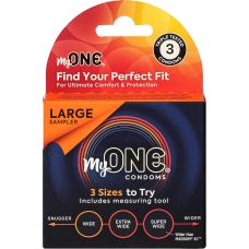 Презервативи великого розміру My ONE Large Sampler 3 штуки