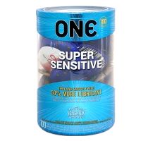 Презервативы из натурального каучукового латекса гладкие ультратонкие ONE Super Sensitive 100 штук