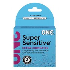 Супертонкі презервативи ONE Super Sensitive 3 штуки