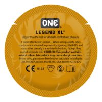 Презерватив для веганов большого размера из латекса прозрачного цвета One Legend XL 5 штук
