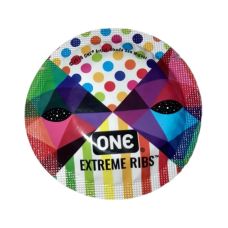 Презерватив ребристый из натурального латекса One Extreme Ribs 1 штука