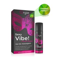 Збудливий гель для посилення оргазму з ефектом вібрації (рідкий вібратор) Orgie SEXY VIBE 15 мл