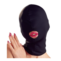 Маска с отверстием для рта черного цвета Bad Kitty Head Mask 