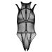 Привлекательно боди с открытым доступом из сетки черного цвета Cottelli FANTASY размеры S/L