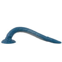 Довгий фалоімітатор із присоскою у вигляді щупалець вугра синього кольору Beasty Cocks Eel of Ecstasy