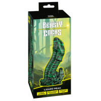 Фалоімітатор у фантазійному образі ящірки зеленого кольору Beasty Cocks Lizard Peak
