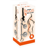 Комплект БДСМ двойного проникновения с длинной веревкой You2Toys Bondage Plugs