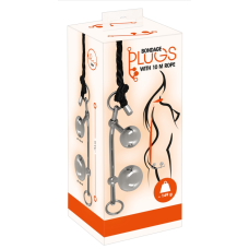 Комплект БДСМ подвійного проникнення з довгим мотузком You2Toys Bondage Plugs