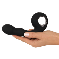  Вібратор для пар для точки G та простати чорного кольору Black Velvets