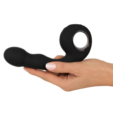  Вибратор для пар для точки G и простаты черного цвета Black Velvets