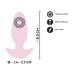 Анальна вібропробка рожева Soft Silicone Vibrating Mini Butt Plug
