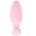 Анальна вібропробка рожева Soft Silicone Vibrating Mini Butt Plug