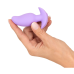 Анальная вибропробка фиолетовая Soft Silicone Vibrating Mini Butt Plug 