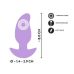 Анальная вибропробка фиолетовая Soft Silicone Vibrating Mini Butt Plug 