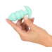 Анальная вибропробка зеленая Soft Silicone Vibrating Mini Butt Plug 