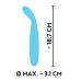 Вібратор вагінальний та точки G синього кольору Soft Silicone Вібратор вагінальний та точки G синього кольору Soft Silicone