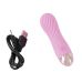 Вибропуля ребристая для клитора розового цвета Soft Silicone Cuties Mini Vibrator