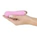 Вибропуля ребристая для клитора розового цвета Soft Silicone Cuties Mini Vibrator