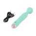 Вибратор Ванд в форме микрофона мятного цвета Soft Silicone Вибратор Ванд в форме микрофона мятного цвета Soft Silicone