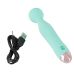 Вибратор Ванд в форме микрофона мятного цвета Soft Silicone Вибратор Ванд в форме микрофона мятного цвета Soft Silicone
