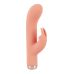 Вібратор для точки G та з відростком для клітора персикового кольору Soft Silicone Mini Rabbit Vibrator Вібратор для точки G та з відростком для клітора персикового кольору Soft Silicone Mini Rabbit Vibrator