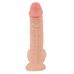 Гнучкий фалоімітатор реалістичний на присосці з рухомою тілесною шкірою Nature Skin