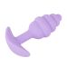 Анальна пробка ребриста фіолетового кольору Soft Silicone Mini Butt Plug Анальна пробка ребриста фіолетового кольору Soft Silicone Mini Butt Plug