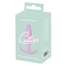 Анальна пробка конусоподібна фіолетового кольору Soft Silicone Mini Butt Plug